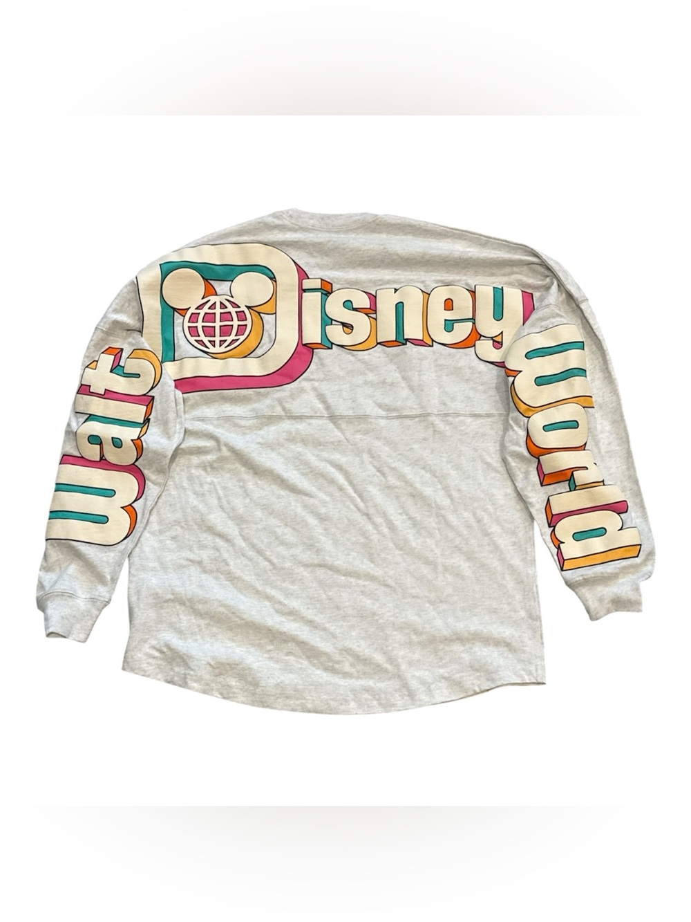 NEW Disney Parks Spirit Jersey XL Walt Disney World Retro Heather 2024 Mickey 3D